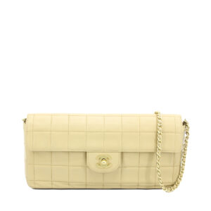 Beige Lambskin Chocobar Eastwest