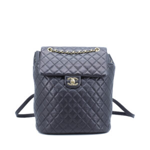 Urban Spirit Large Backpack Black Lambskin GHW