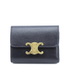 Wallet Compact with Black Shiny Calfskin
