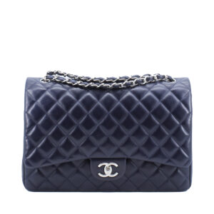 Maxi Dark Blue Lambskin SHW