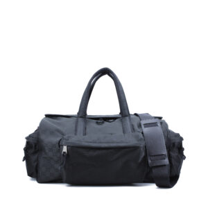 Large GG Duffle Nylon Bag in Black