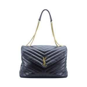 Lou Lou Large Black Shiny Calfskin