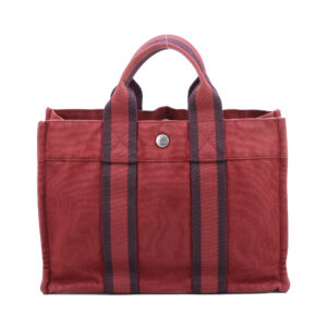 Red Canvas Herline PM Tote Bag