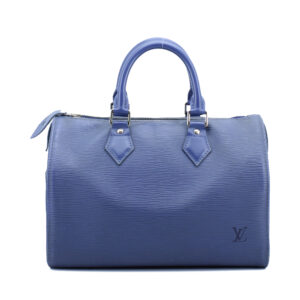 Speedy 25 Blu Myrtille Epi Leather SHW