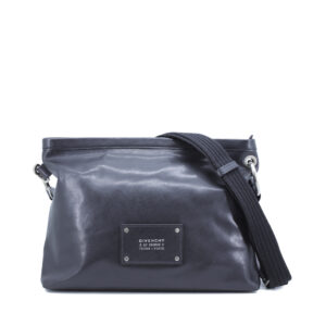 3AV George V Black Leather Shoulder Bag