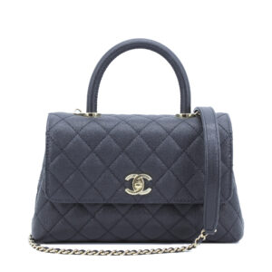 Coco Handle Small Black Caviar LGHW