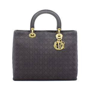 Vintage Lady Dior Canvas Dark Brown