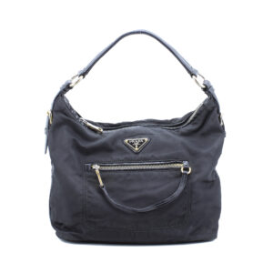 Tessuto Shoulder Bag in Black