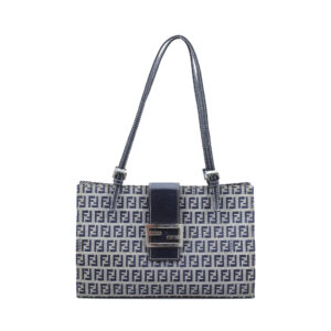 Vintage Zucca FF Canvas Tote Bag