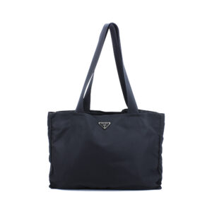 Tessuto Nylon Shopping Tote Black