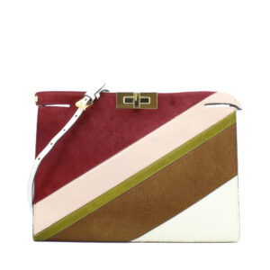 White Pony Hair and Leather Peekaboo Clutch and Crossbody