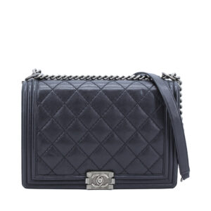 Boy Large Calfskin Wild Stitch Black