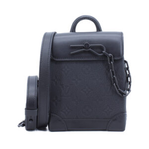 Nano Steamer Black Monogram Taurillon Leather