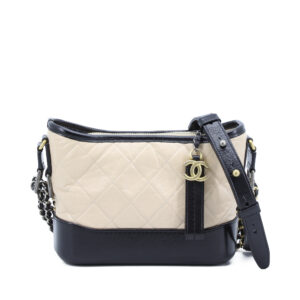 Gabrielle Small Beige Black Aged Calfskin