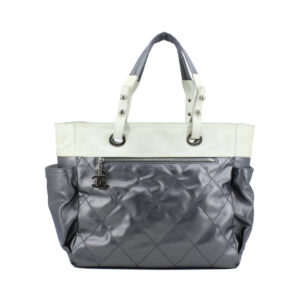 Paris Biaritz Large Silver Large Tote Bag