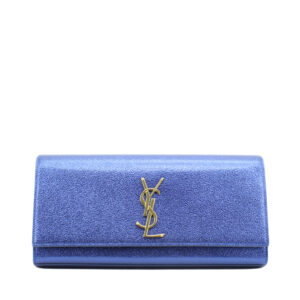 Cassandre Clutch Metallic Blue Glitter GHW